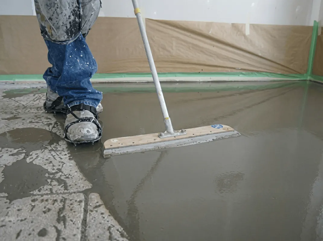 Uneven floor being professionally repaired in Myrtle Beach, SC